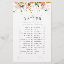 Elegante Garden Blume Blumenspiel Brautparty