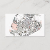 Elegante Garden Blume Botanische Blume Visitenkarte (Rückseite)