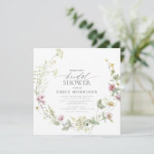 Elegante Garden Blume Brautparty Einladung (Stehend Vorderseite)