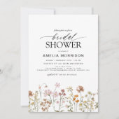 Elegante Garden Blume Brautparty Einladung (Vorderseite)