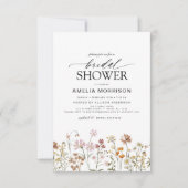 Elegante Garden Blume Brautparty Einladung (Vorderseite)