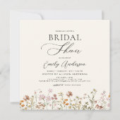 Elegante Garden Blume Brautparty Einladung (Vorderseite)