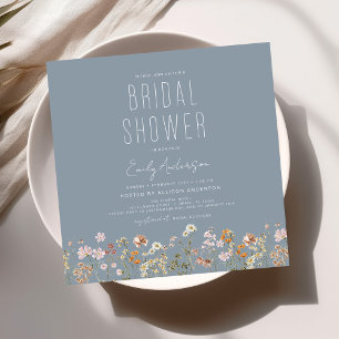 Elegante Garden Blume Brautparty Einladung