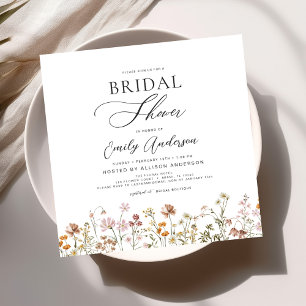 Elegante Garden Blume Brautparty Einladung
