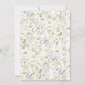 Elegante Garden Blume Brautparty Einladung (Rückseite)