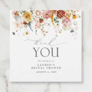 Elegante Garden Blume Brautparty Geschenkanhänger