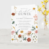 Elegante Garden Blume Brautparty Karte (Gelbe Blume)