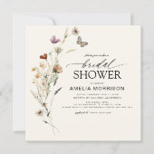 Elegante Garden Blume Brautparty Locarno Einladung (Vorderseite)
