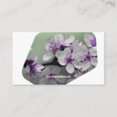 Elegante Garden-Blume Visitenkarte (Rückseite)