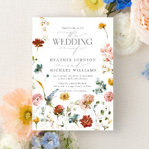 Elegante Garden Blume Wasserfarben Hochzeit der Bl