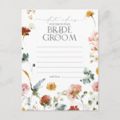 Elegante Garden Blume Wasserfarben Postkarte (Vorderseite)