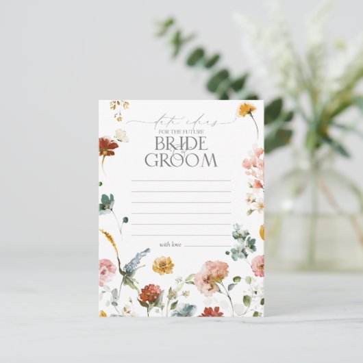 Elegante Garden Blume Wasserfarben Postkarte (Stehend Vorderseite)