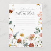 Elegante Garden Blume Wasserfarben Postkarte (Vorderseite)