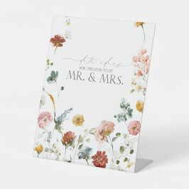 Elegante Garden Blume Wasserfarben Sockelschild