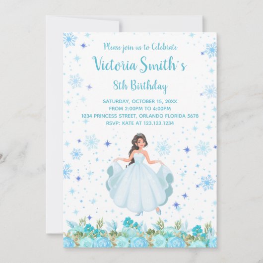 Elegante Garden Party Card für Girls Einladung (Vorderseite)