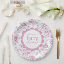 Elegante Garden Pink Chinoiserie Babyparty