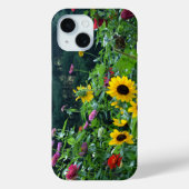 Elegante Garden View kosmosiert Sonnenblumen Case-Mate iPhone Hülle (Rückseite)