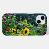 Elegante Garden View kosmosiert Sonnenblumen Case-Mate iPhone Hülle (Rückseite (Horizontal))