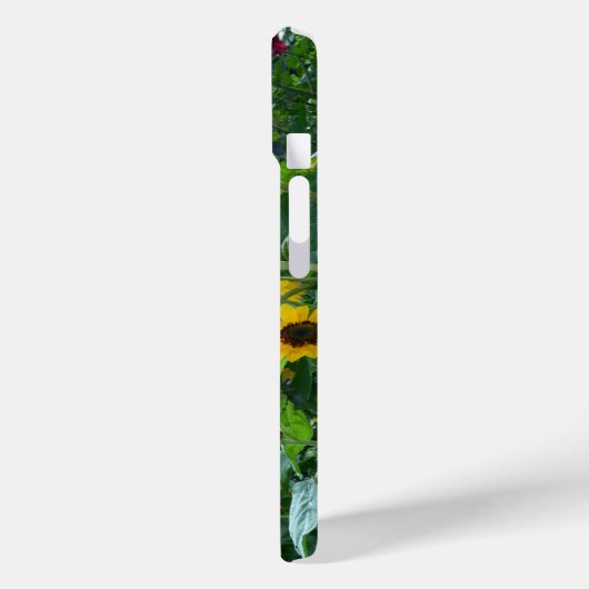 Elegante Garden View kosmosiert Sonnenblumen Case-Mate iPhone Hülle (Rückseite / Links)