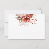 Elegante Garden Wedding RSVP Karte (Rückseite)