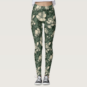 Elegante Gardenien inspirierte Kleidung  Yoga Leggings