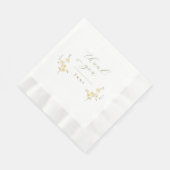 Elegante Garten Boho Wildblumen Brautparty Serviette (Ecke)