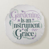 Elegante Gartenanlage Rundes Kissen (Vorderseite)