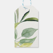 elegante Gartenblumen-Taufe Vielen Dank Geschenkanhänger (Rückseite)