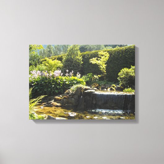 Elegante Gartenlandschaft Leinwanddruck (Vorderseite)