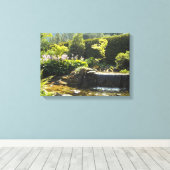 Elegante Gartenlandschaft Leinwanddruck (Insitu (Holzboden))