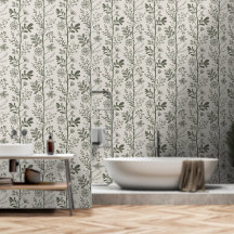 Elegante Gartenträumerei Olivgrün Botanisch