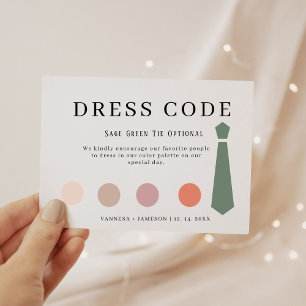 Elegante Gästekarte, Kleidungsstück Canva Begleitkarte