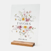 Elegante Gastgeschenk Hochzeit Acrylschild (Winkel)