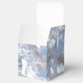 Elegante Gastgeschenk Hochzeit aus Blauem Marmor Geschenkschachtel (Geöffnet)