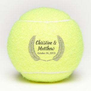 Elegante Gastgeschenk Hochzeit für Silberseidendr Tennisbälle