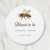 Elegante Gastgeschenk Hochzeit Geschenkanhänger (Vorderseite)