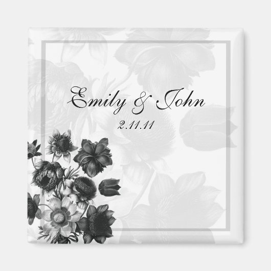 Elegante Gastgeschenk Hochzeit-Magnete für die Blu Magnet (Vorne)