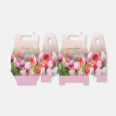 Elegante Gastgeschenk Hochzeit Tulip Florals Geschenkschachtel (Ungefaltet)