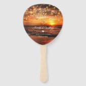 Elegante Gastgeschenk Hochzeit von Strandnähten Fächer (Vorderseite)