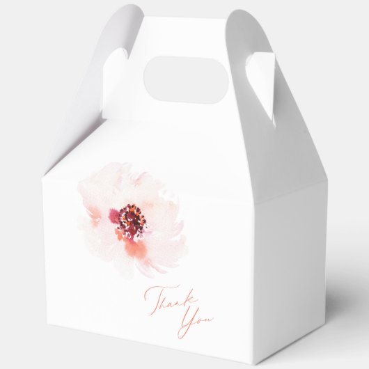 Elegante Gastgeschenk Hochzeiten für Wasserfarben Geschenkschachtel (Rückseite)