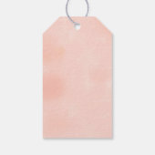 Elegante Gastgeschenk Hochzeiten mit Gold und Peac Geschenkanhänger (Rückseite)