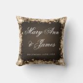 Elegante Gastgeschenk Hochzeits-funkelndes Kissen (Vorderseite)