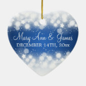 Elegante Gastgeschenk Hochzeits-magisches Keramikornament (Hinten)