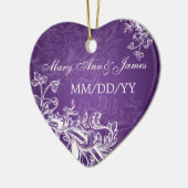 Elegante Gastgeschenk Hochzeits-Vintager Wirbel Keramik Ornament (Links)