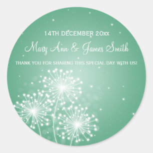 Elegante Gastgeschenk Runder Aufkleber