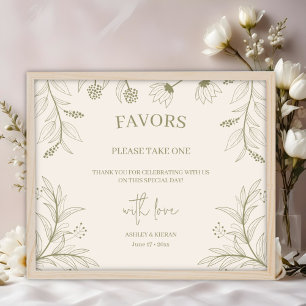 Elegante Gastgeschenke Hochzeiten unterzeichnen Poster
