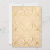 Elegante Gatsby Art Deco Einladung (Rückseite)