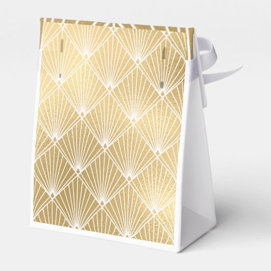 Elegante Gatsby Art Deco Geschenkschachtel (Rückseite)
