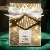 Elegante Gatsby Art Deco Geschenkschachtel