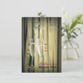 elegante gatsby Brüllenzwanziger jahre Einladung (Stehend Vorderseite)